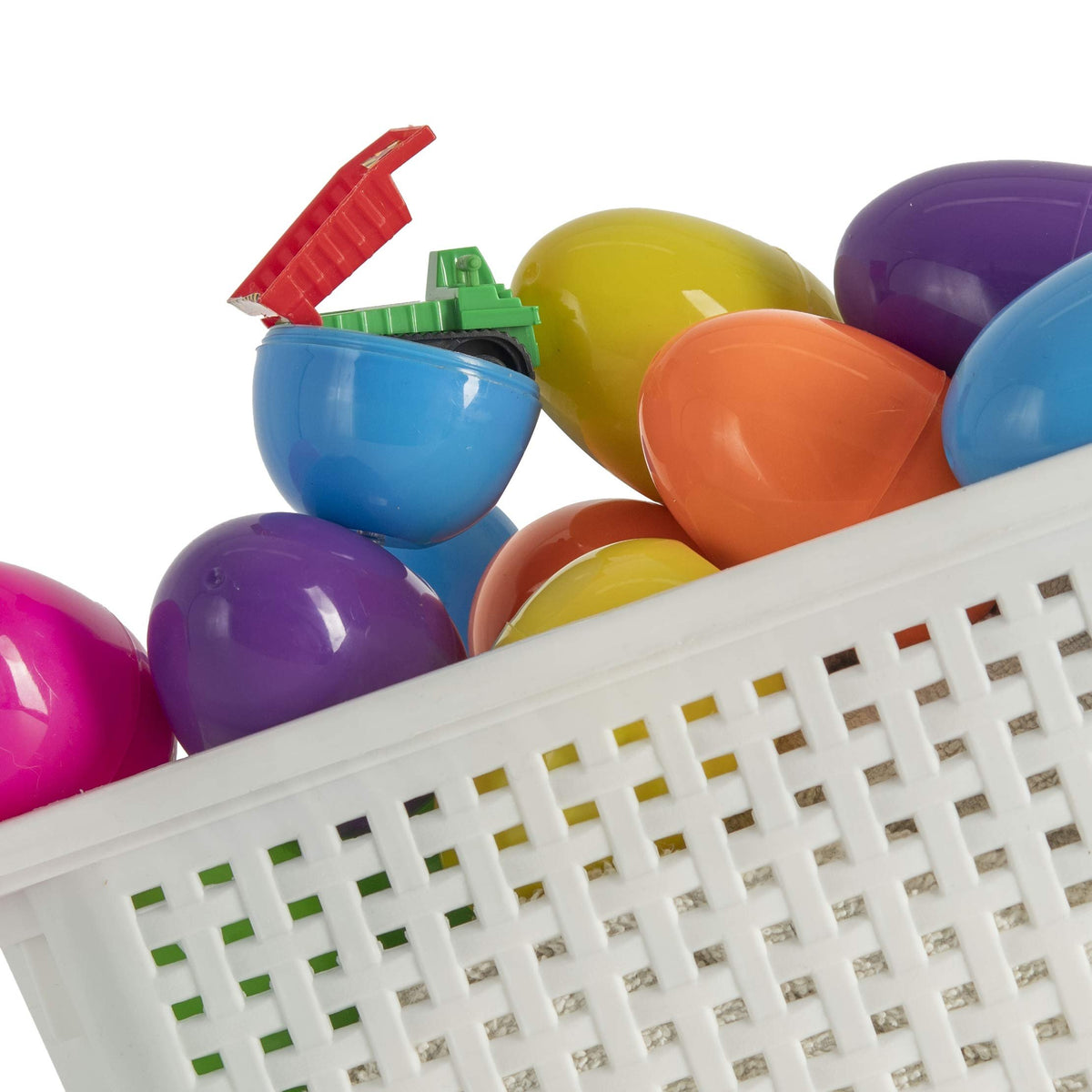 BUY 2 FREE SHIPPING -Easter Eggs Filled With Pull-Back Construction Vehicles, Cute Animals, Dinosaurs, Jewelry pieces and Bunnies