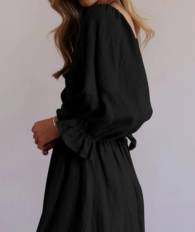 🔥Last Day Promotion - BUY 2 FREE SHIPPING🔥French Ruffled Lantern Sleeves Multi-wear Dress