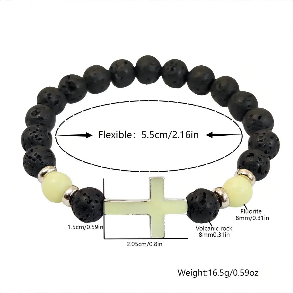 🔥Last 4 hours Sale: Save 50%-Volcanic stone luminous bracelet