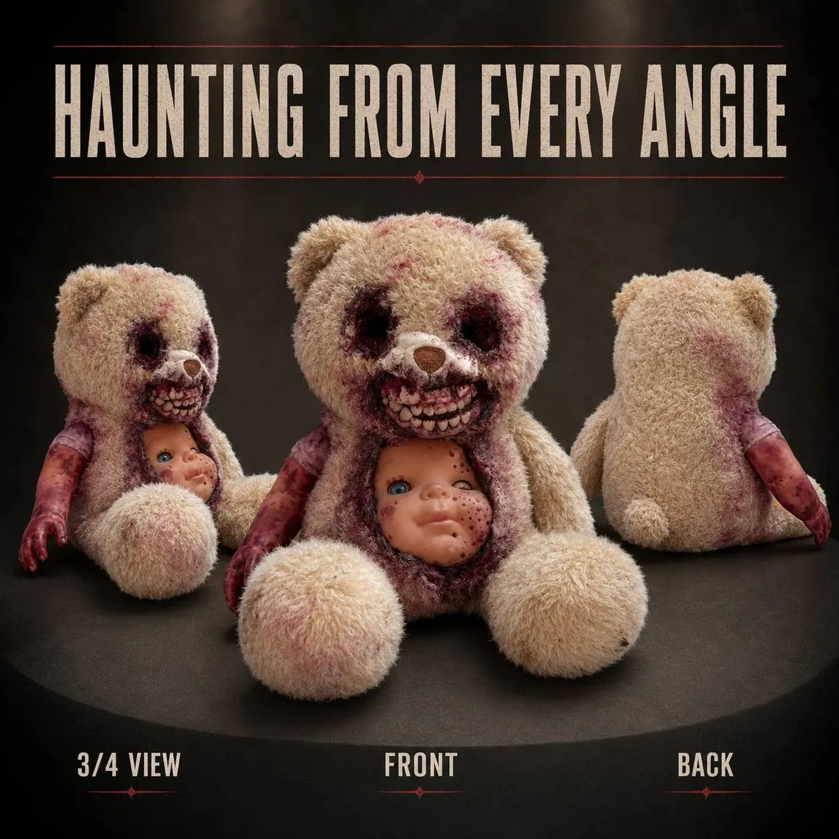 🔥HOT SALE🔥💥🏆Creepy Reveal Horror Teddy Bear 🧸