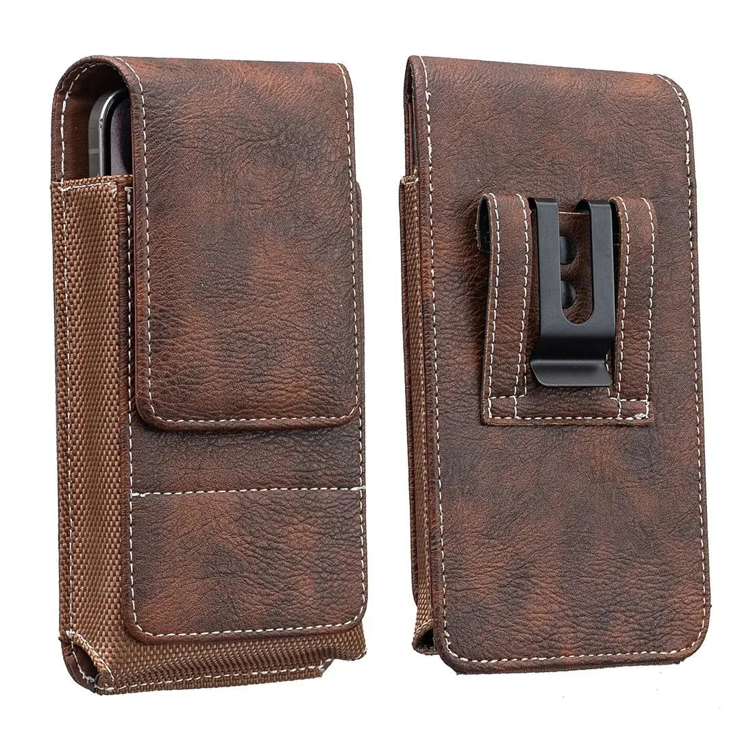 🔥 HOT SALE 🔥⚡Big Discount | Waist Belt Cell Phone Pouch 📱 Multi-Pocket Leather  Card Holder