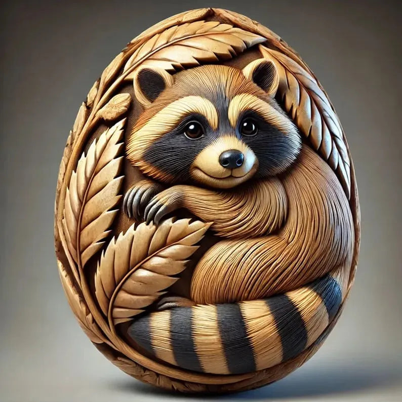 Animal Easter carving craft egg🥚