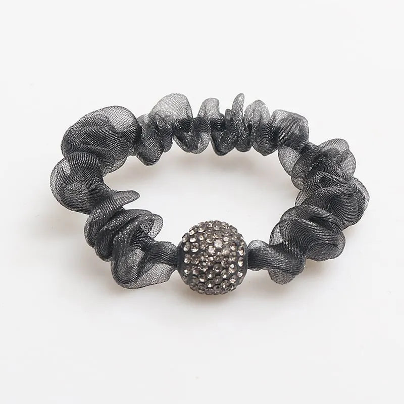 Elegant Rhinestone Mesh Hair Ties ⚡ BUY 2 GET 1 FREE