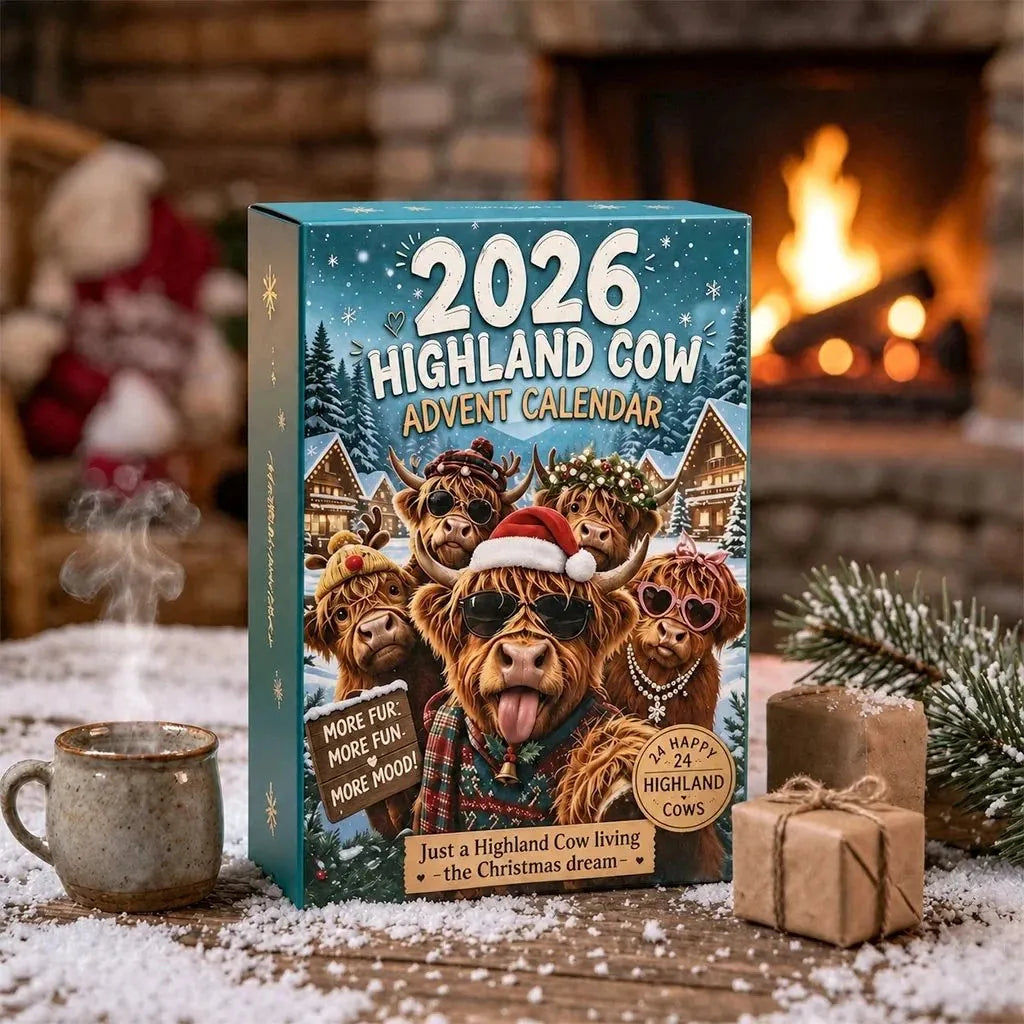🔥HOT SALE🔥2026 Highland Cow Advent Calendar