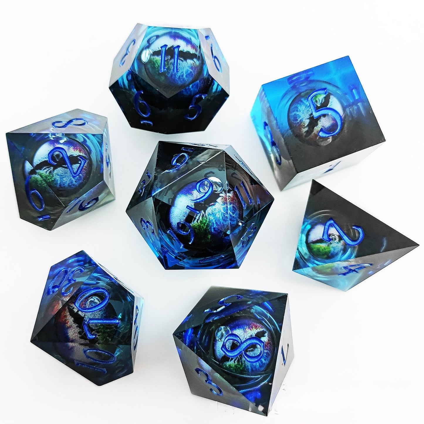 Cthulhu two-color dragon eye movable DND dice