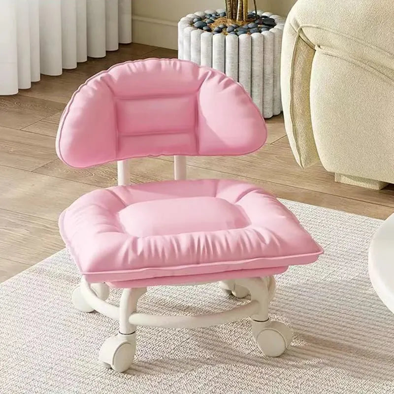 🔥HOT SALE🔥📢📢60% OFF !! ⏰Rolling Low Stool with Backrest⚙️🪑