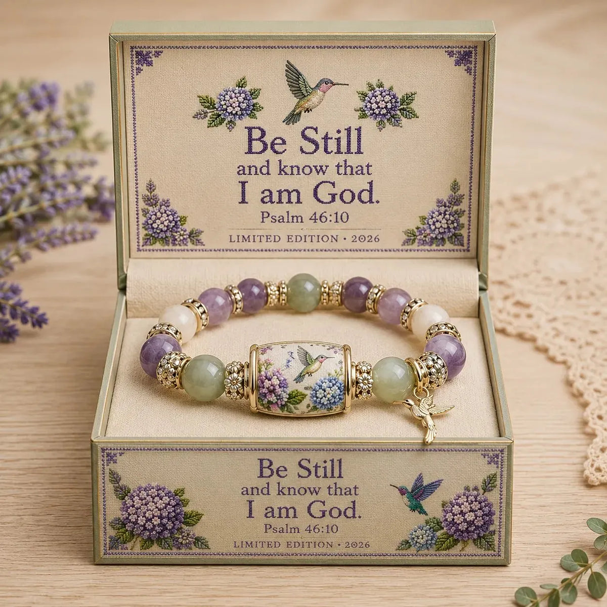 💜 Hummingbird Faith Bracelet – A Beautiful Reminder of God’s Love, Hope & Grace 🕊️