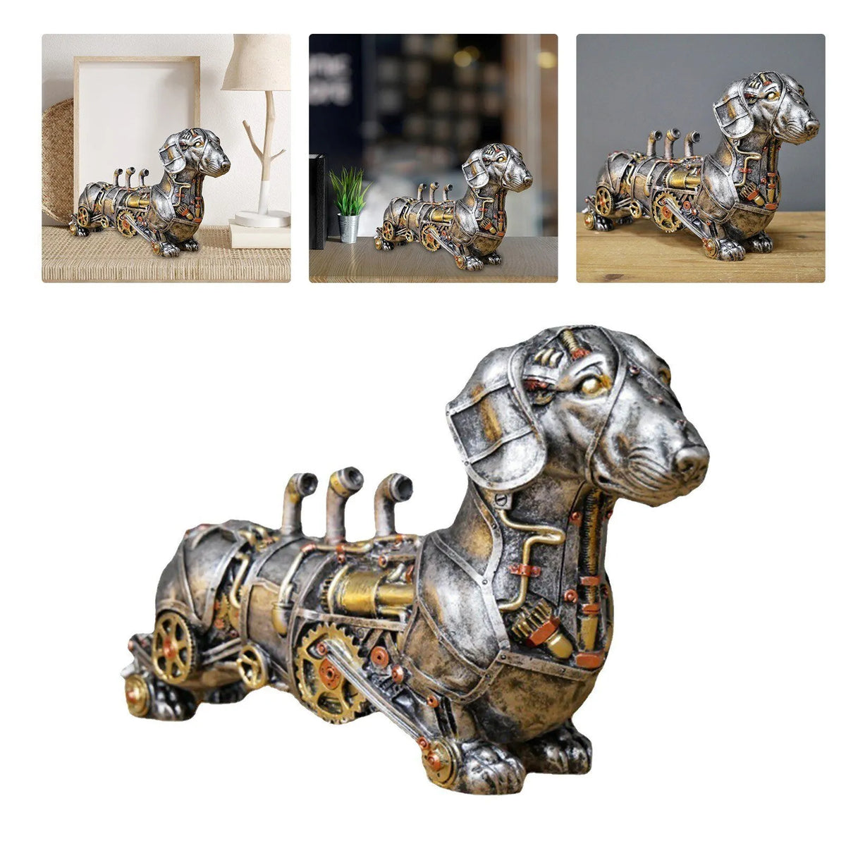 Steampunk Mechanical Animal Sculpture Collectible Resin Ornaments