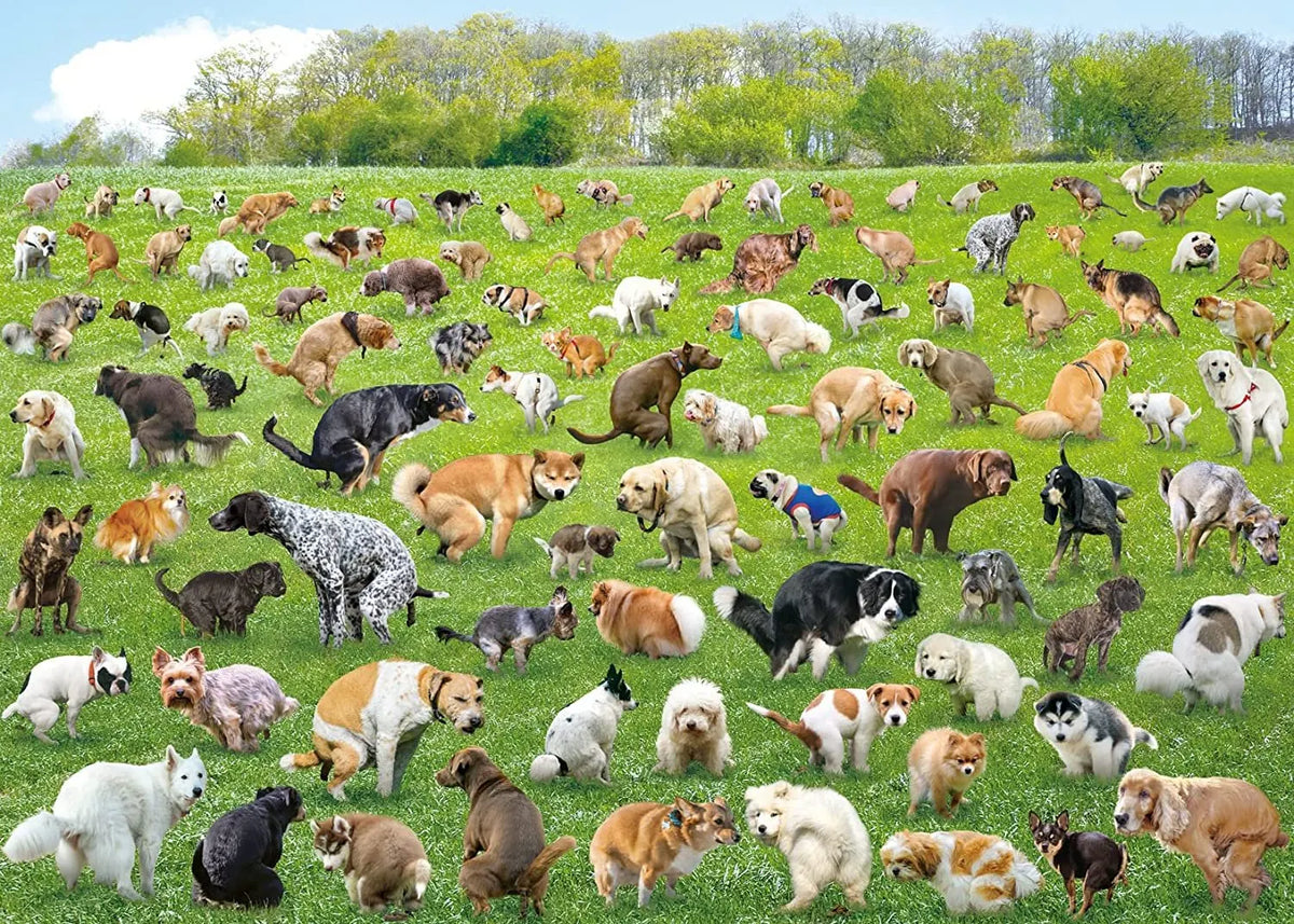 Pooping Dog Jigsaw Puzzle 1000 Piece🐶🐕