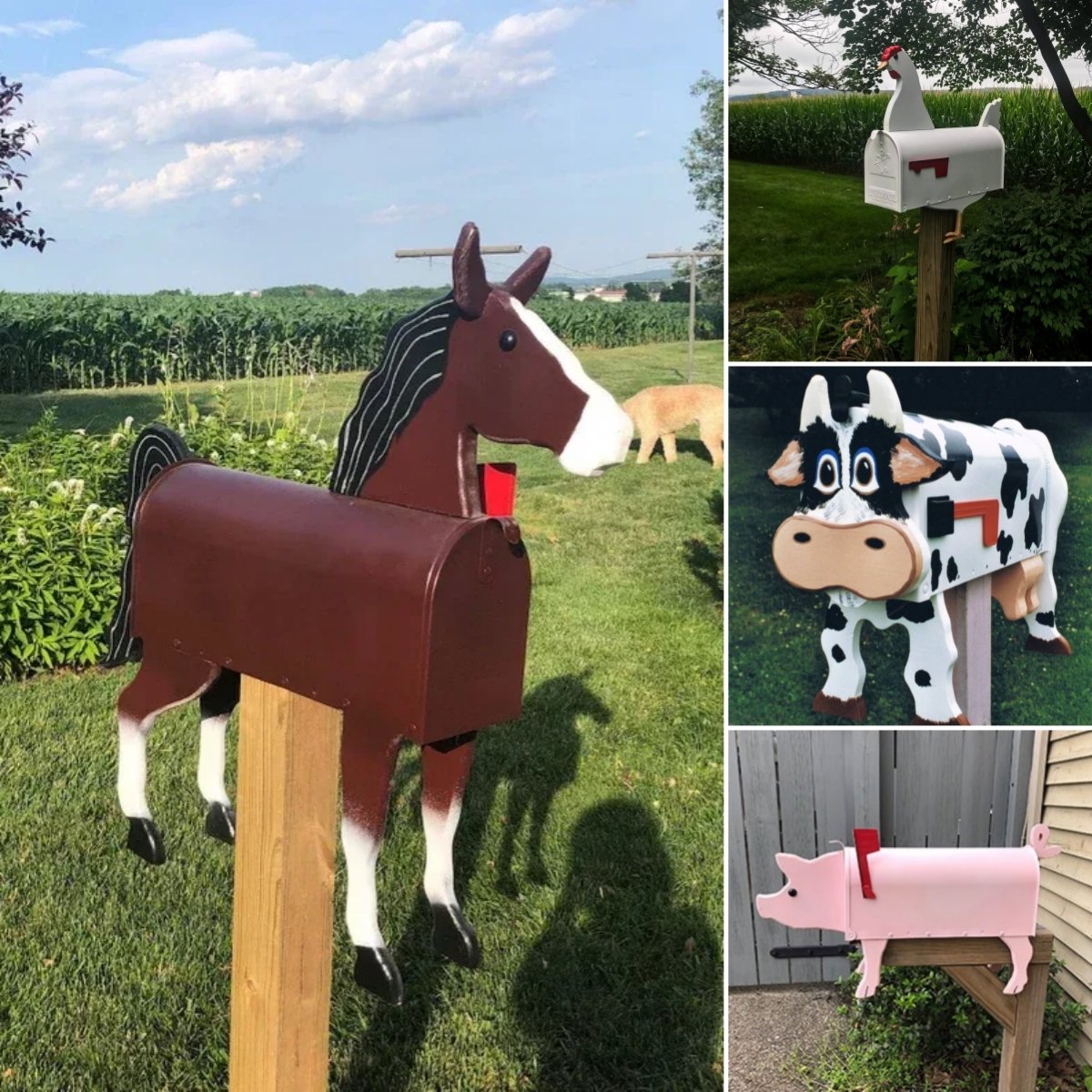 UNIQUE  MAILBOX | FARM ANIMAL MAILBOXES