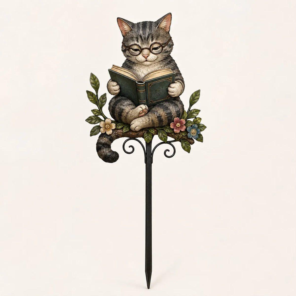 🎉😺🐶Animal Reading Garden Stake📖