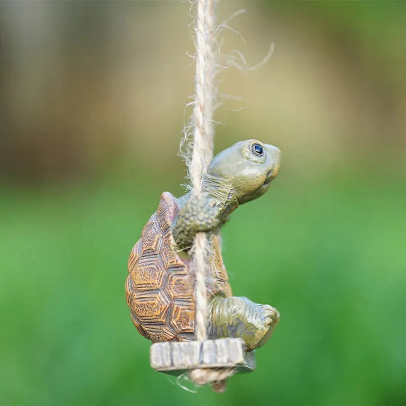 🔥HOT SALE🔥Nouveau ! Offre Limitée – 50% de Réduction⏰ Décoration Tortue Balançoire Ludique