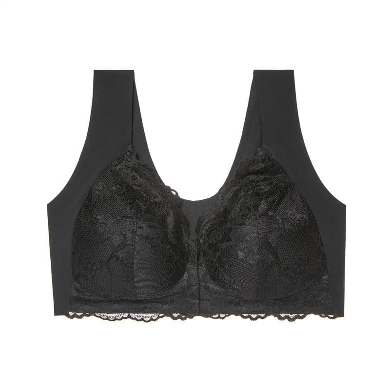Front Closure Wireless Push Up Bra