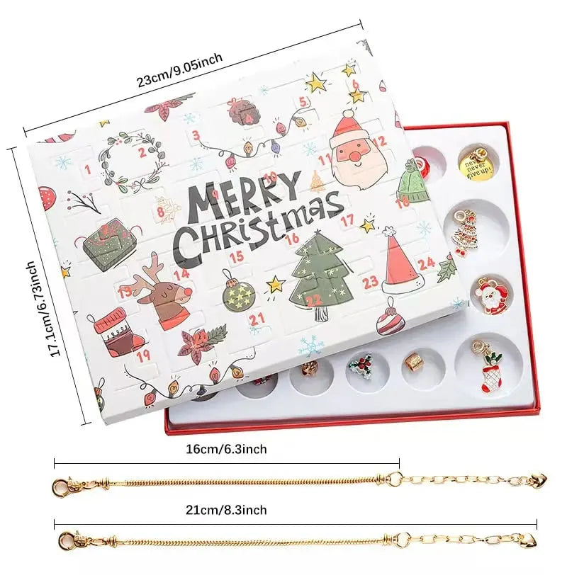 🔥BLACK FRIDAY SALE-24PCS Necklace Pendant Christmas Countdown Advent Calendar Blind Box