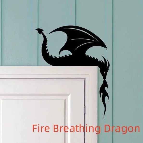Cute Dragon Metal Door Topper