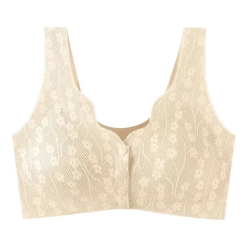 ✨SALE 49% 🔥🔥🔥– Plus Size Zero Feel Lace Full Coverage Front Closure Bra