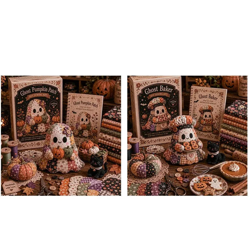 🔥HOT SALE🔥🔥LAST DAY 49% OFF🧵Little Ghost's Cozy Halloween DIY Patchwork Kit