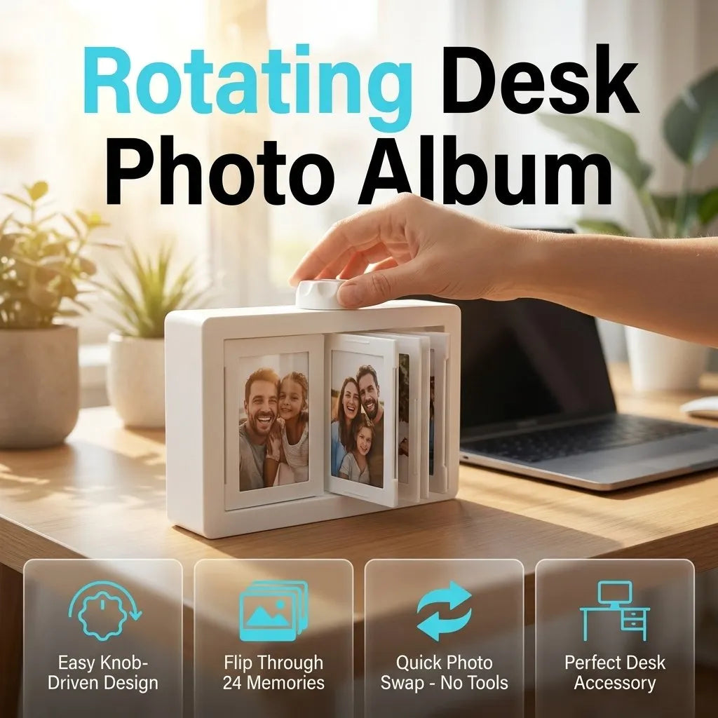 🔥HOT SALE🔥🛍️ Rotating Film-Style Flip Photo Album