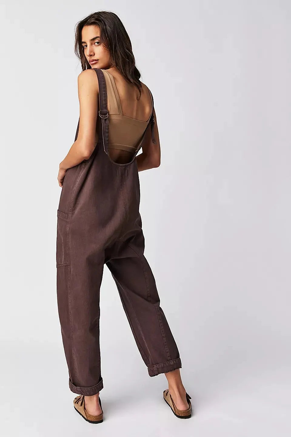 Denim Jumpsuit With Pockets (Buy 2 Free Shipping)