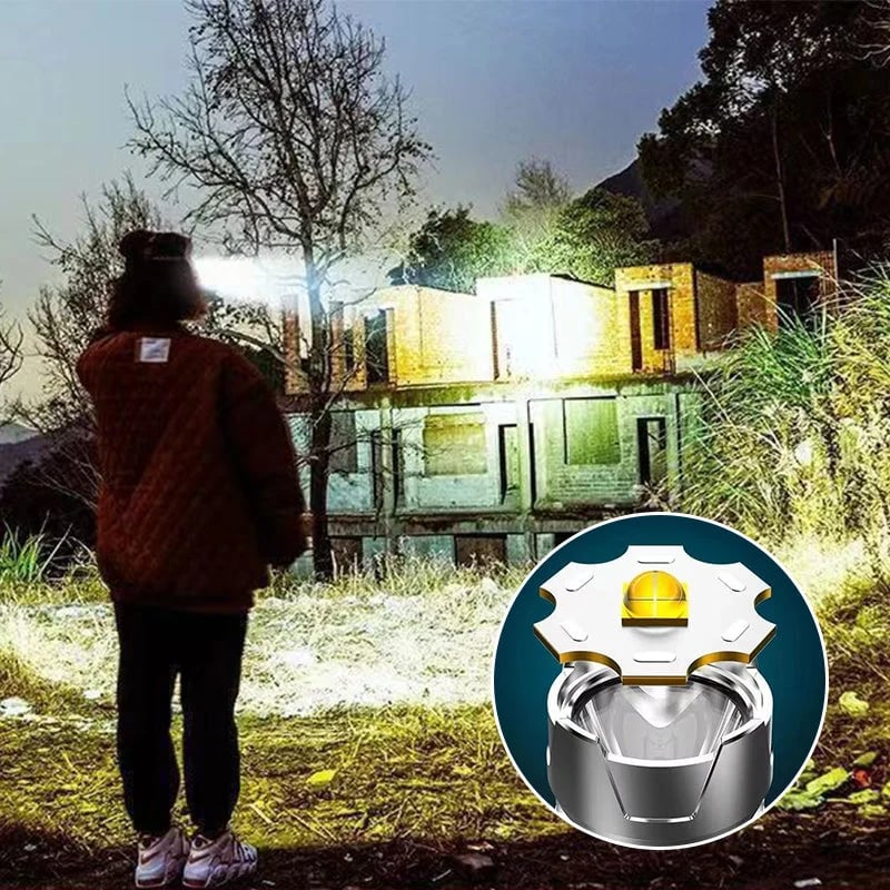 🎉🐟 [Bright Gift: Hot Sale 49% OFF👍 – Limited Time!⏰] Portable Waterproof Smart LED Headlamp – Outdoor Fishing Essential, Motion Sensor, USB Charging. Hands-Free & Reliable! 🔦💧✨