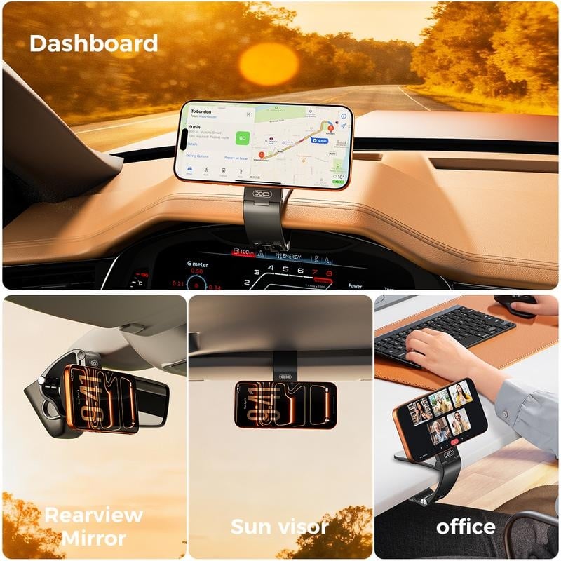 🔥HOT SALE🔥Adjustable Magnetic Car Phone Mount Clip