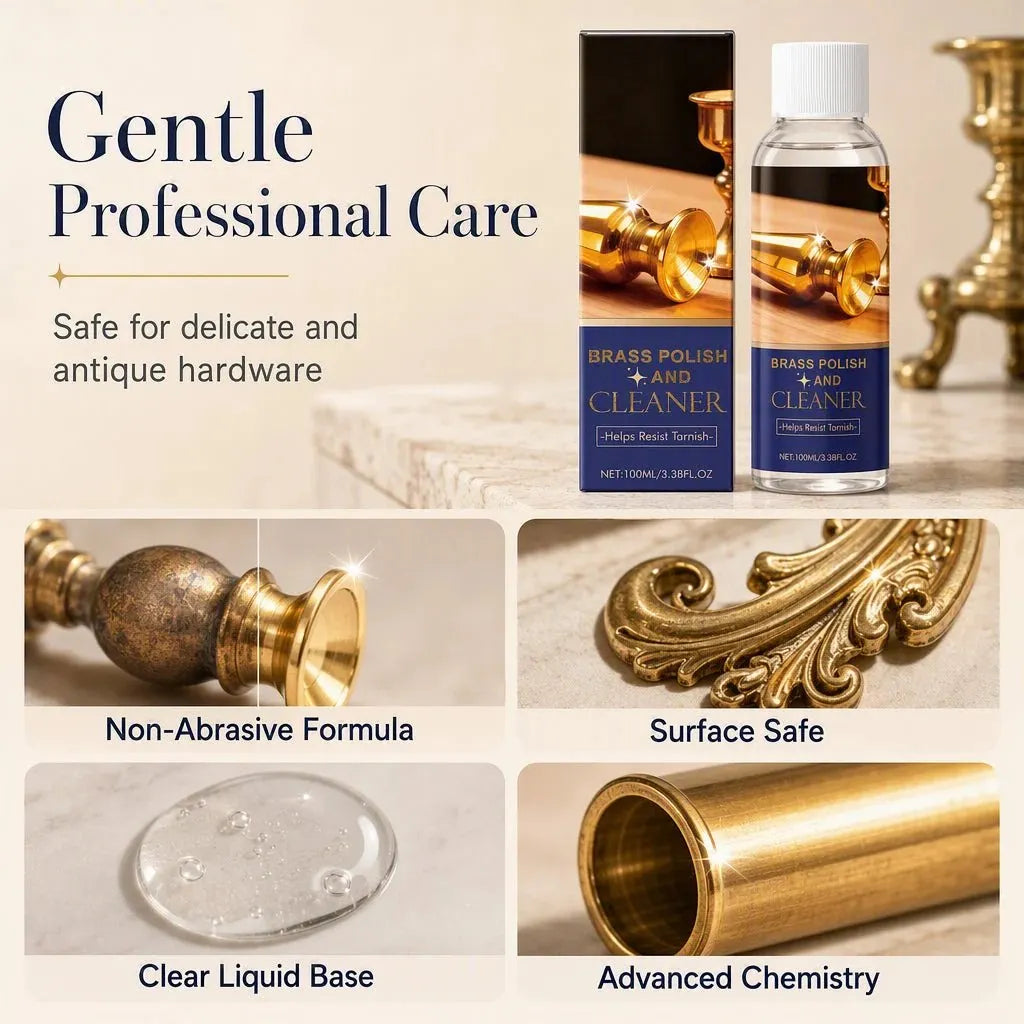 🔥 HOT SALE 🔥🔩TARNISHED BRASS? FIX IT FAST!🔩 Polish & Cleaner – Removes Oxidation, Restores Shine, Gentle on Surfaces – Easy Application! 🧽