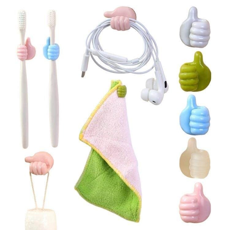 (🔥LAST DAY PROMOTION - SAVE 48% OFF) 10Pcs Creative Thumbs Up Shape Wall Hook