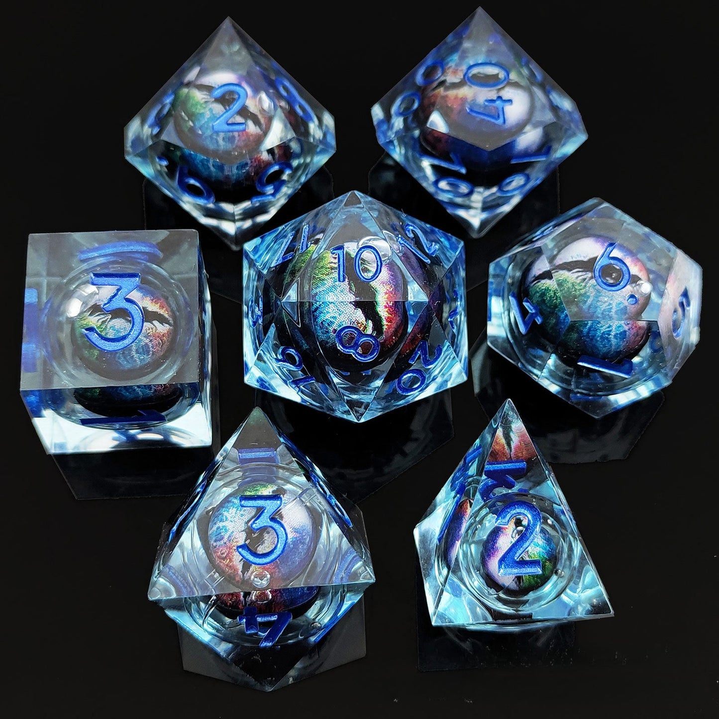 Cthulhu two-color dragon eye movable DND dice