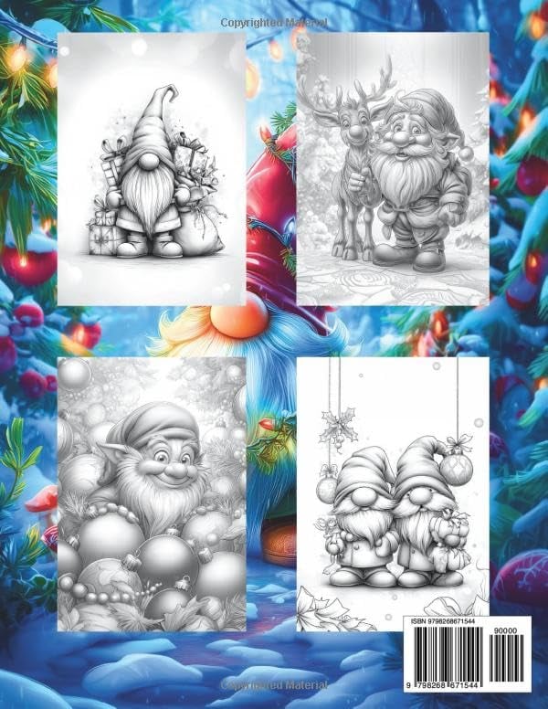 🎄Christmas Offer: 49% Discount🎅 Fantasy Coloring Book "Christmas Elves" - Special Edition