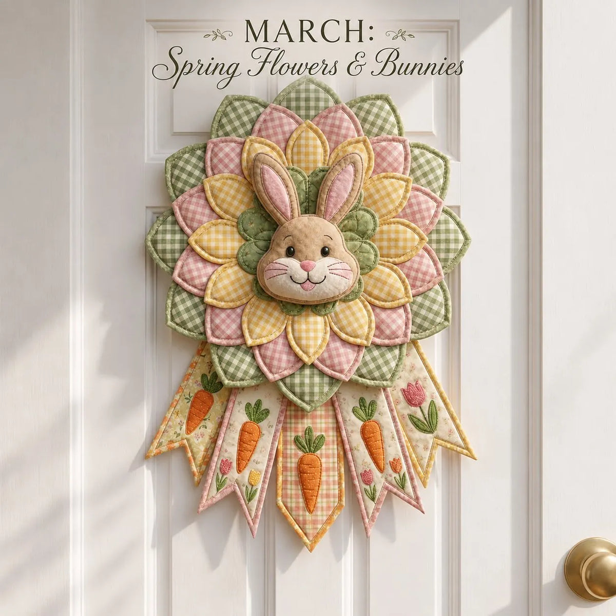 🎉 Beginner-Friendly 12-Month Themed 3D Quilted Door Hanger Sewing Kit Collection | Complete Kit with Coordinated Fabrics, Sewing Materials & Step-by-Step Guide Included 💕