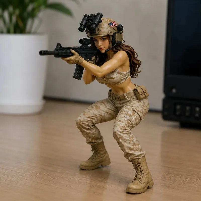 ❤️Last Day:49% OFF✨Tactical Beauty Desktop Collectible - A-Kneeling Firing Position