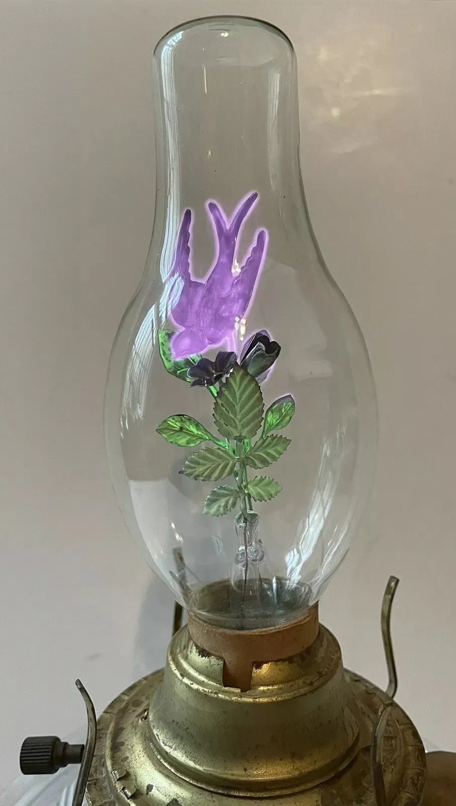 💡Vintage 1930's Working Converted Oil Lamp