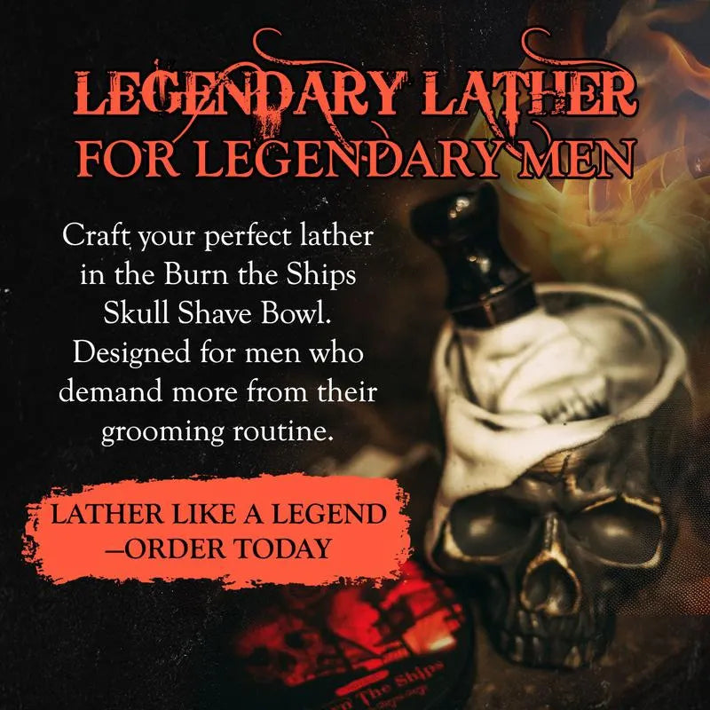 🔥Last 4 hours Sale: Save 50% - ☠️Handmade Skull Lather Bowl