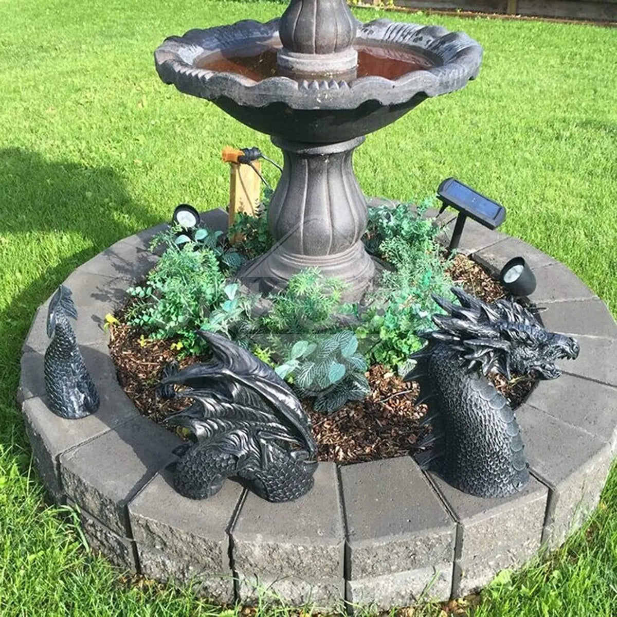 Gothic Resin Dragon Statue For Garden Yard Decoration
