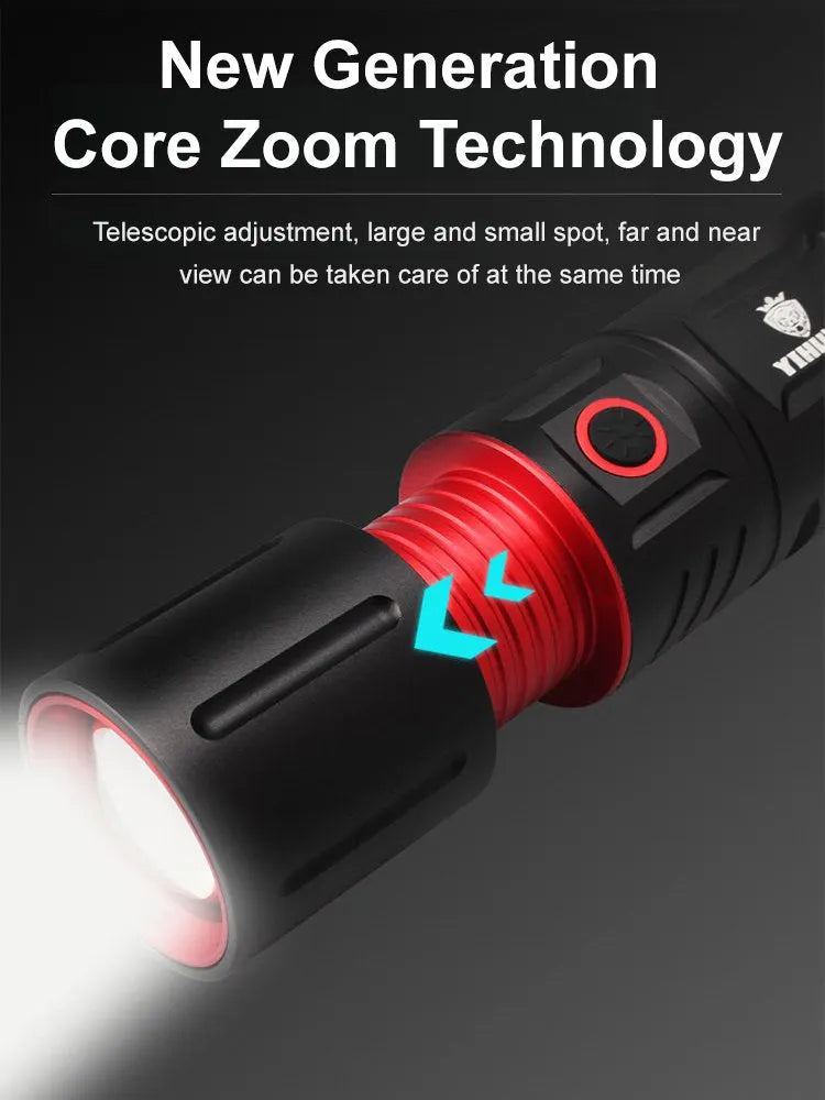 ✨Telescopic Zoom Long-Range Outdoor Bright Flashlight(50% OFF)