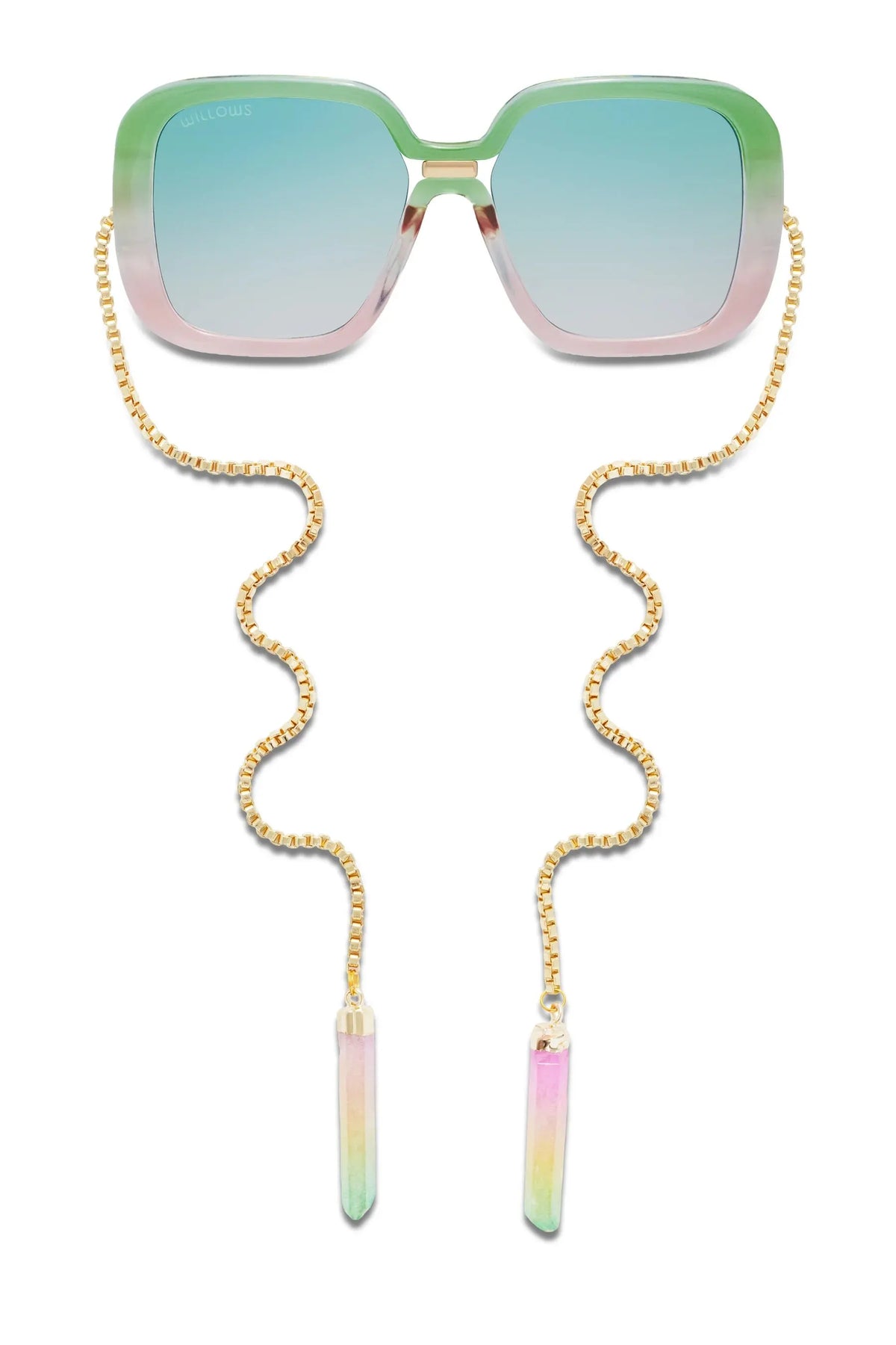 🔥Last Day 49% OFF - 🕶️Chain-Link Crystal Sunglasses