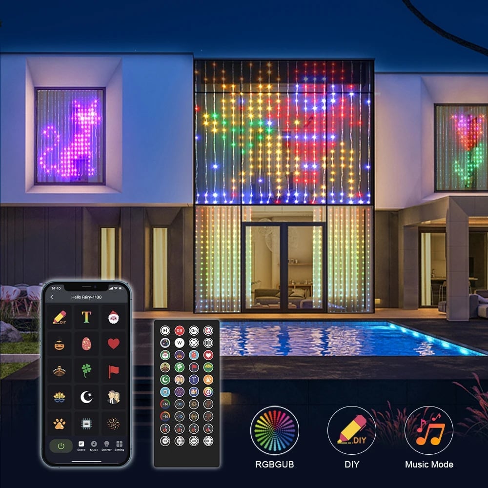 Smart Curtain Lights💡—Create atmosphere