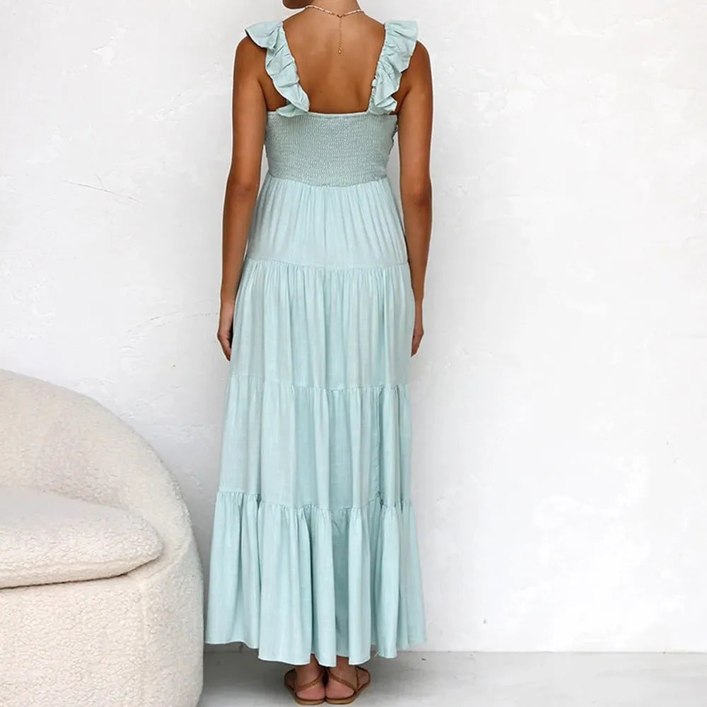 VionelleTM | Elegant Maxi Dress With Ruffles