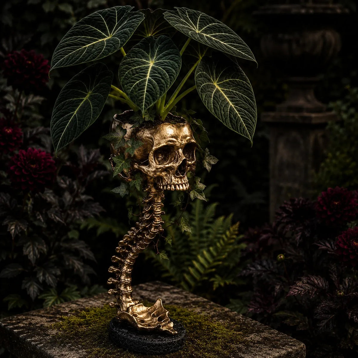 💥 LAST DAY 49% OFF - 💀🌿 Sculptured Skull Flowerpot (📦Buy 2 Free Shipping)