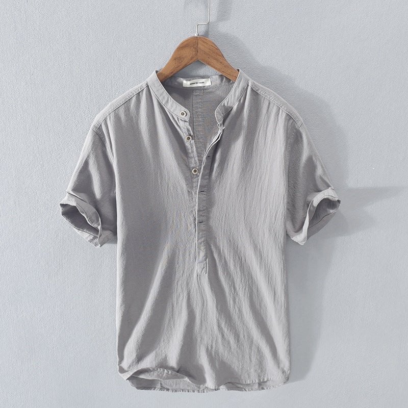 BUY 2 FREE SHIPPING-🔥Men's New Linen Casual Short Sleeve Shirt