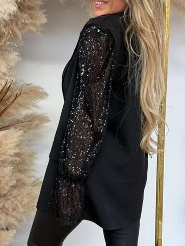 Women's Sequin Patchwork Blazer (Buy 2 Free Shipping)