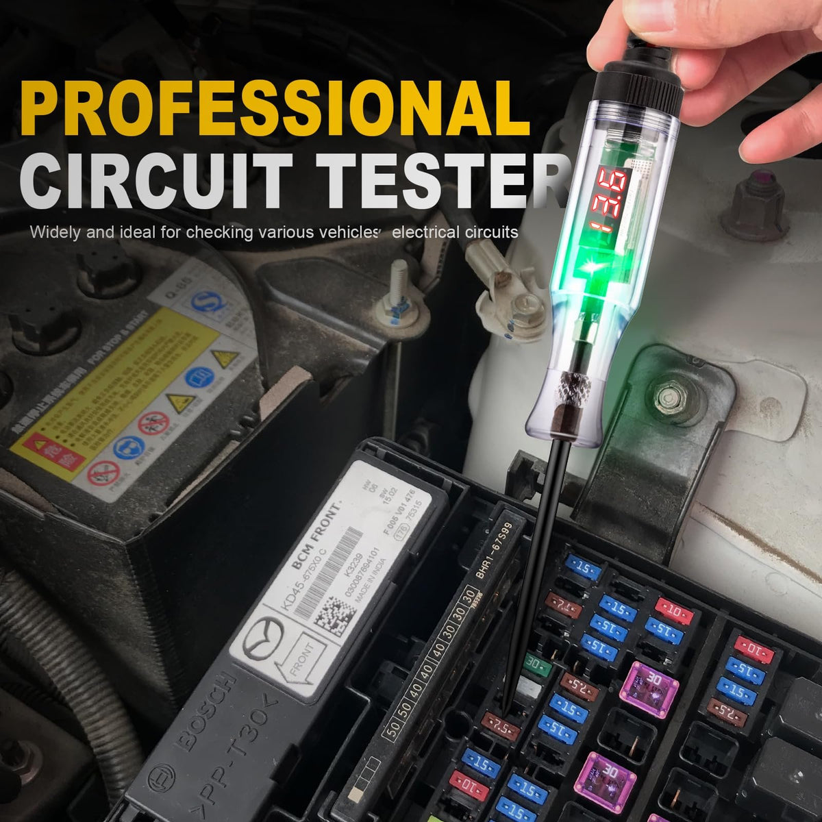 🔥Last 4 hours Sale: Save 50% -Heavy Duty 5-120V Digital LED Circuit Tester