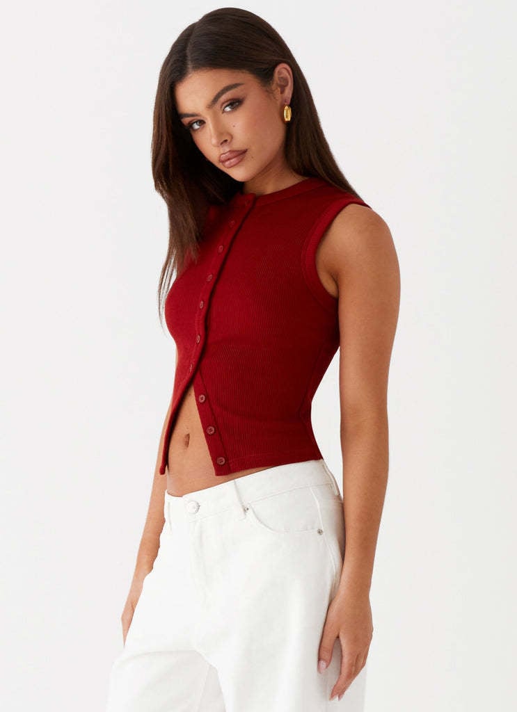 Blair Buttoned Tank Top