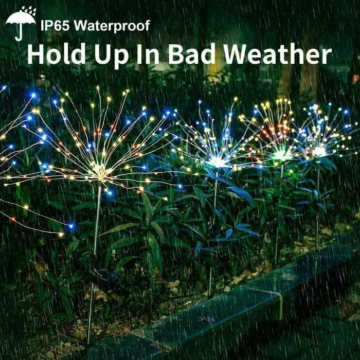 [ 49% OFF Sale Ends In Today]Waterproof  Solar Garden Fireworks Lamp