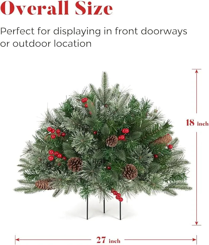 🔥Pre-lit Artificial Christmas Tree Urn Filler