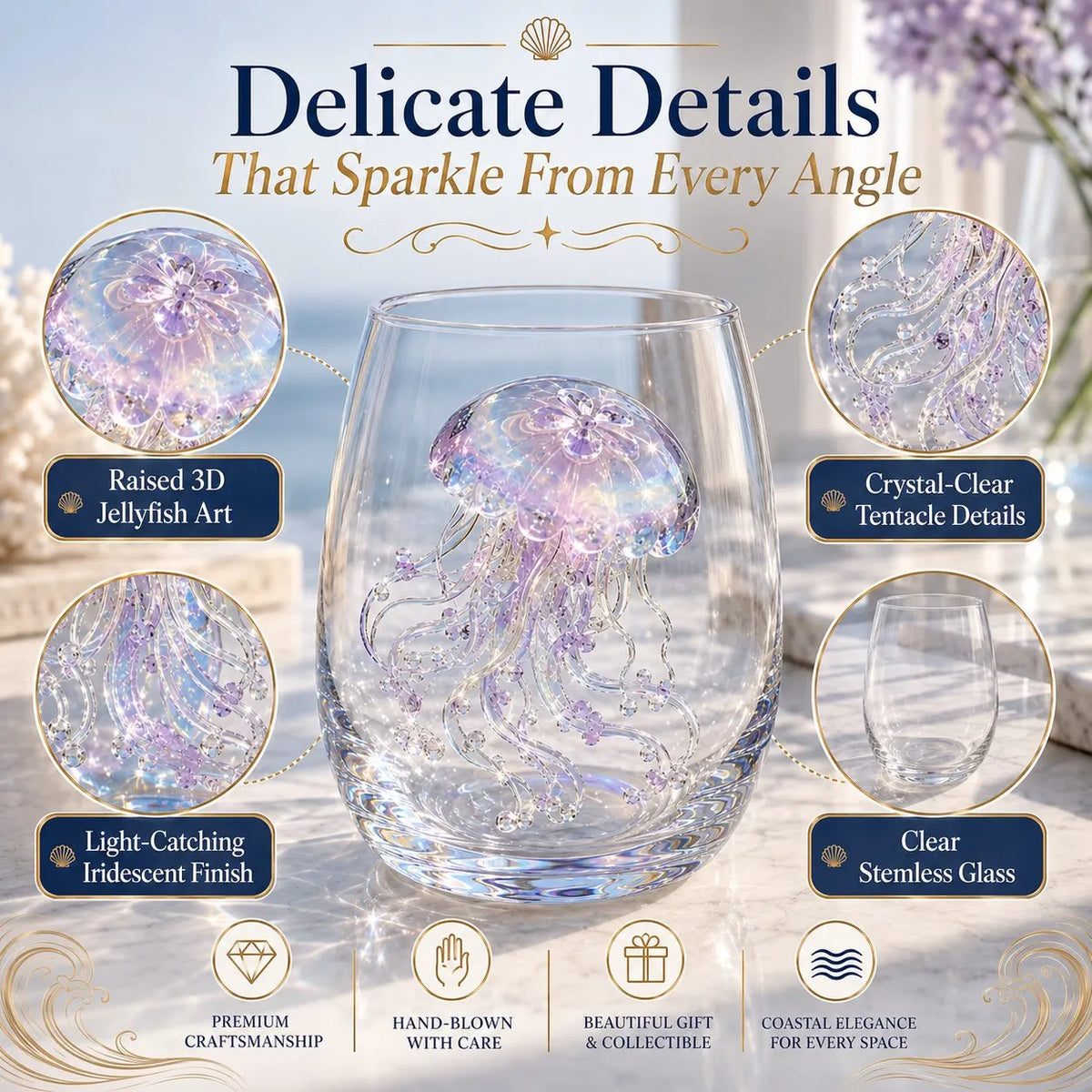 🔥 LAST DAY 49% OFF – ✨ 3D Animal Floral Glass Tumbler | For Prettier Sips, Sunlight-Catching Details, Nature Charm & Elegant Everyday Drink Vibes 🌸🐾