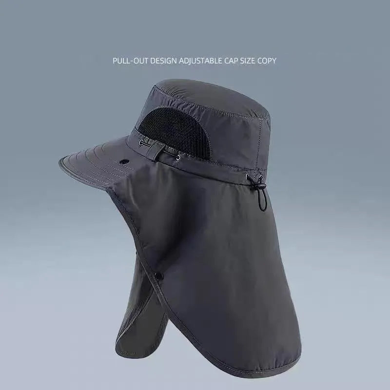 🔥HOT SALE🔥Spring/Summer Fisherman's Hat Detachable Outdoor Fishing Face Covering Neck Protection