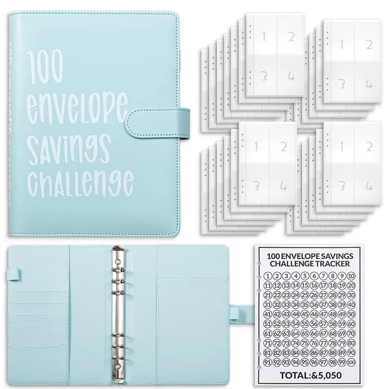 🔥LAST DAY 49% OFF - 🤑✉️100 Envelope Savings Challenge Book