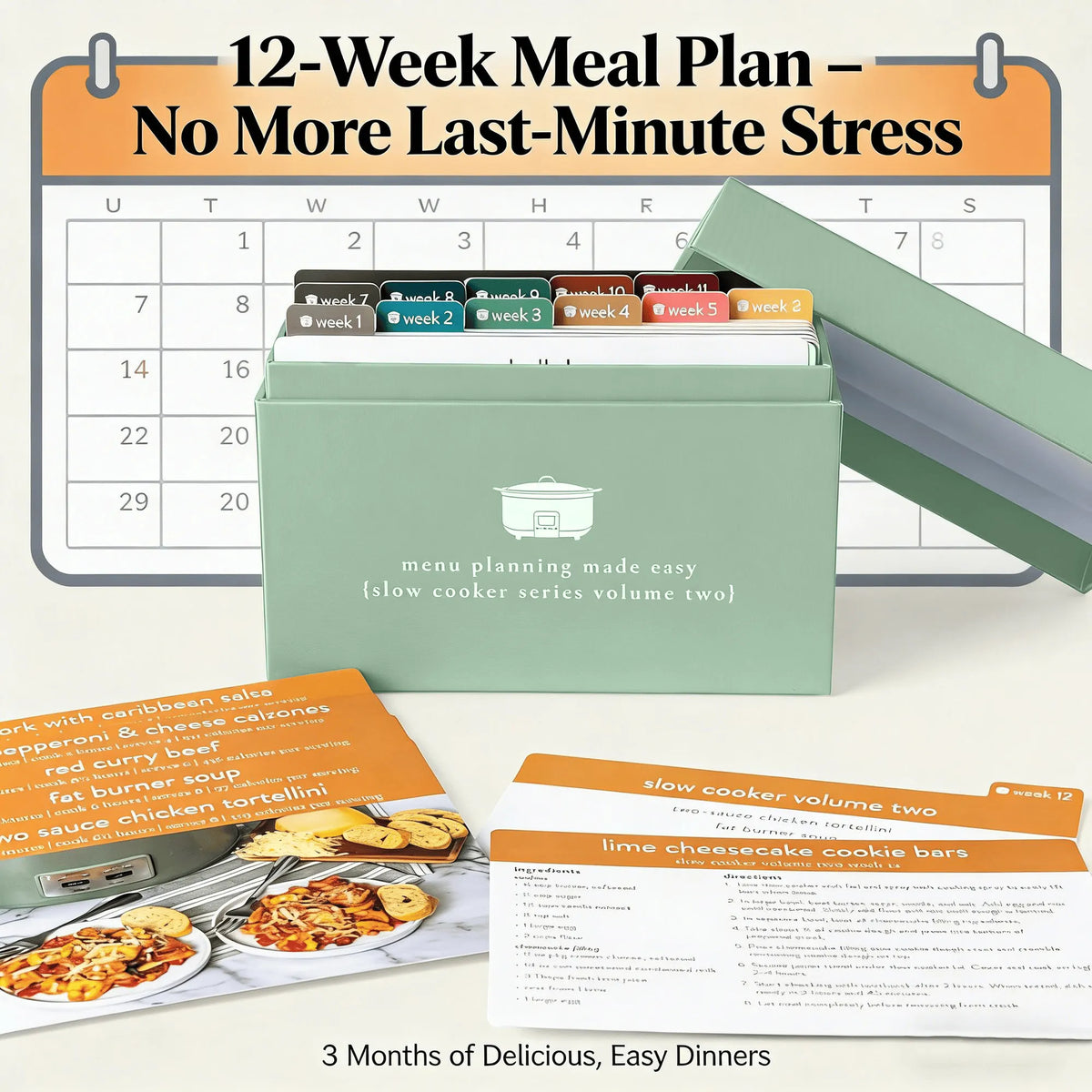 🔥HOT SALE🔥🍽️ Meal Planning Kit with 103 Photo Recipe Cards(Without a gift or present.)