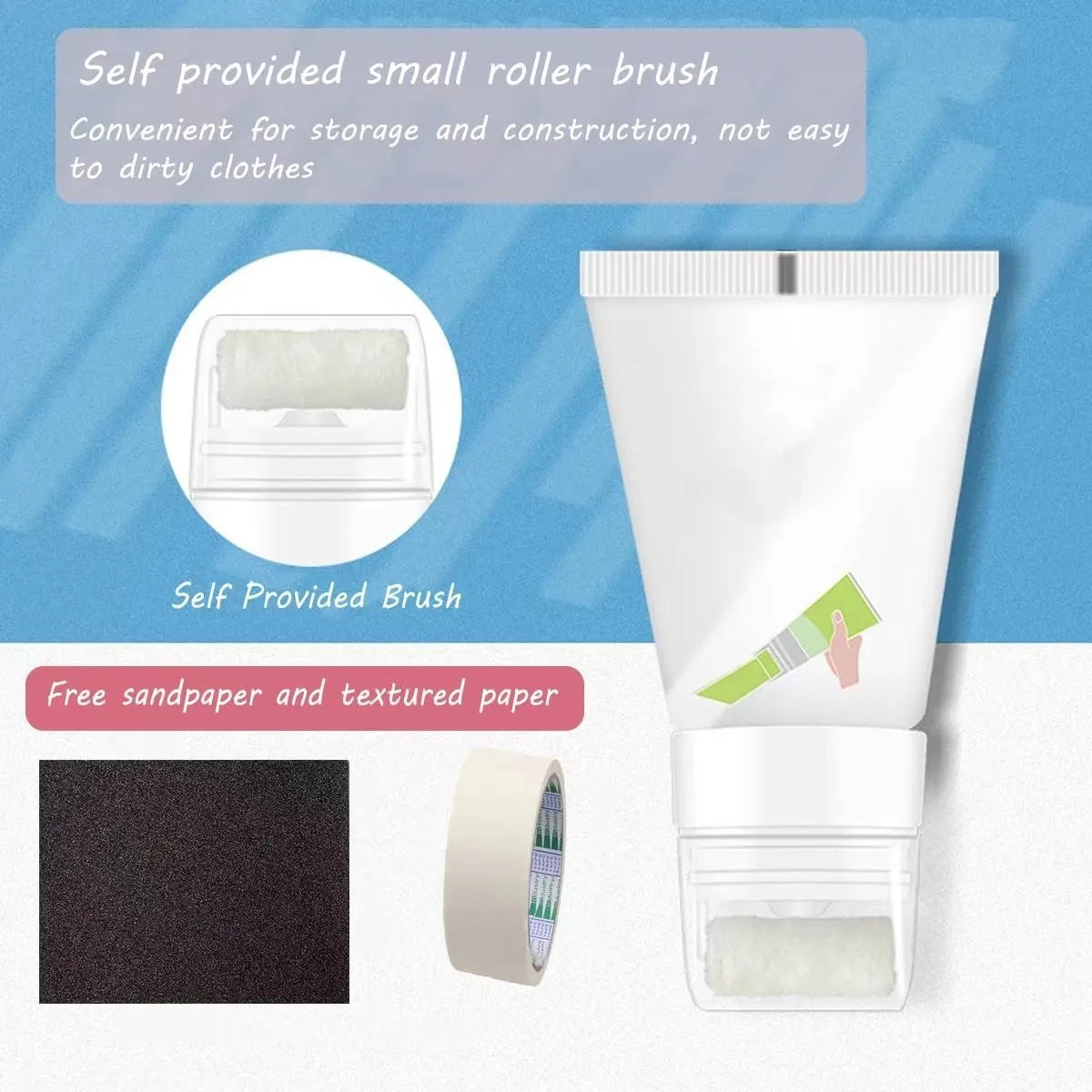 🔥NEW | Small roller brush wall paint(BUY 2 GET 1 FREE)